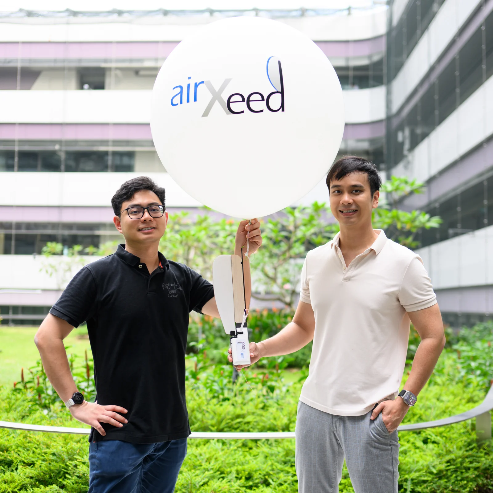 Shane Kyi Hla Win and Danial Sufiyan with airXeed.