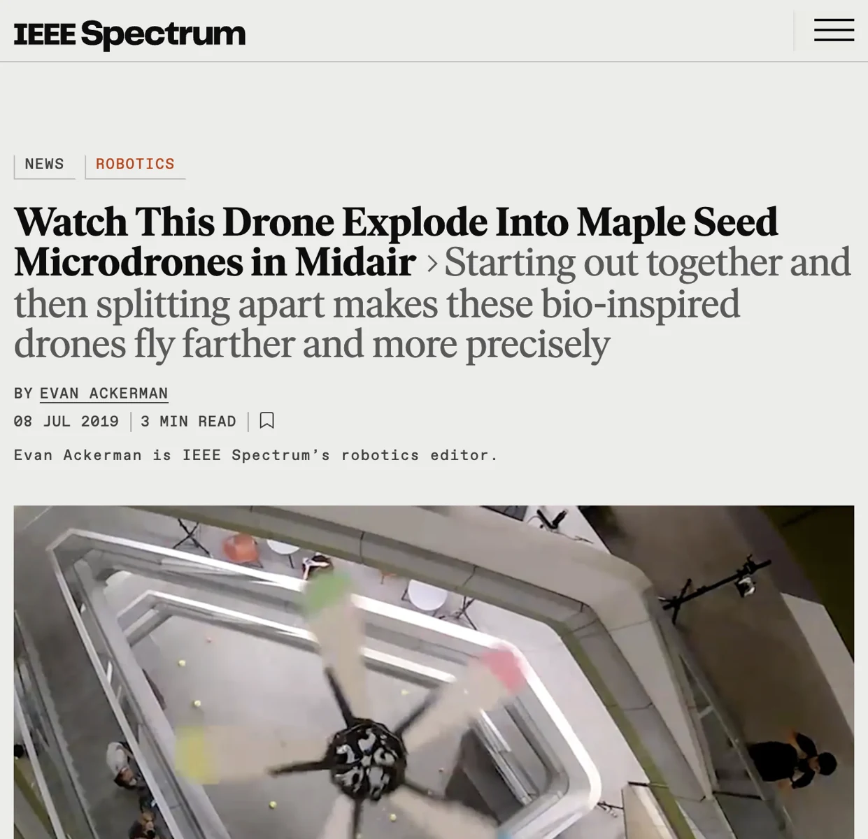 IEEE Spectrum feature about SAW